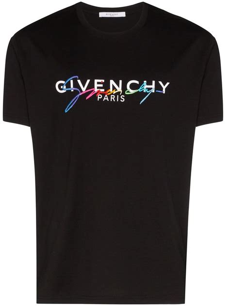 givenchy logo embroidered t-shirt|givenchy t shirt euro.